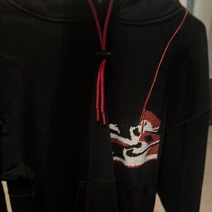 Jordan Black Sweater with Red Details